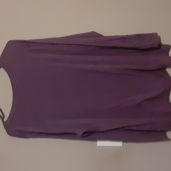 AVA & VIV SIZE 2X PURPLE PULLOVER SHIRT - Picture 2 of 3